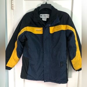 Boys 14/16 Columbia coat blue and yellow